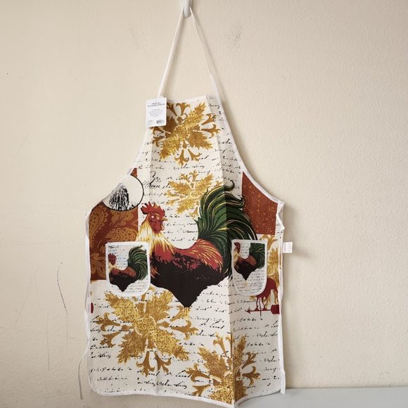 Fabric Kitchen Apron with pockets.*** 100% Cotton. - Picture 1 of 9
